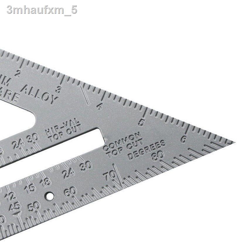 h8-tools-ไม้บรรทัดฉากสามเหลี่ยม-45องศา-อลูมิเนียมอัลลอย-สำหรับมาร์ค-งานวัด-งานฉาก-วัดมุม-มาร์คองศาตัดไม้-งานเขียนแบบ-ขนา