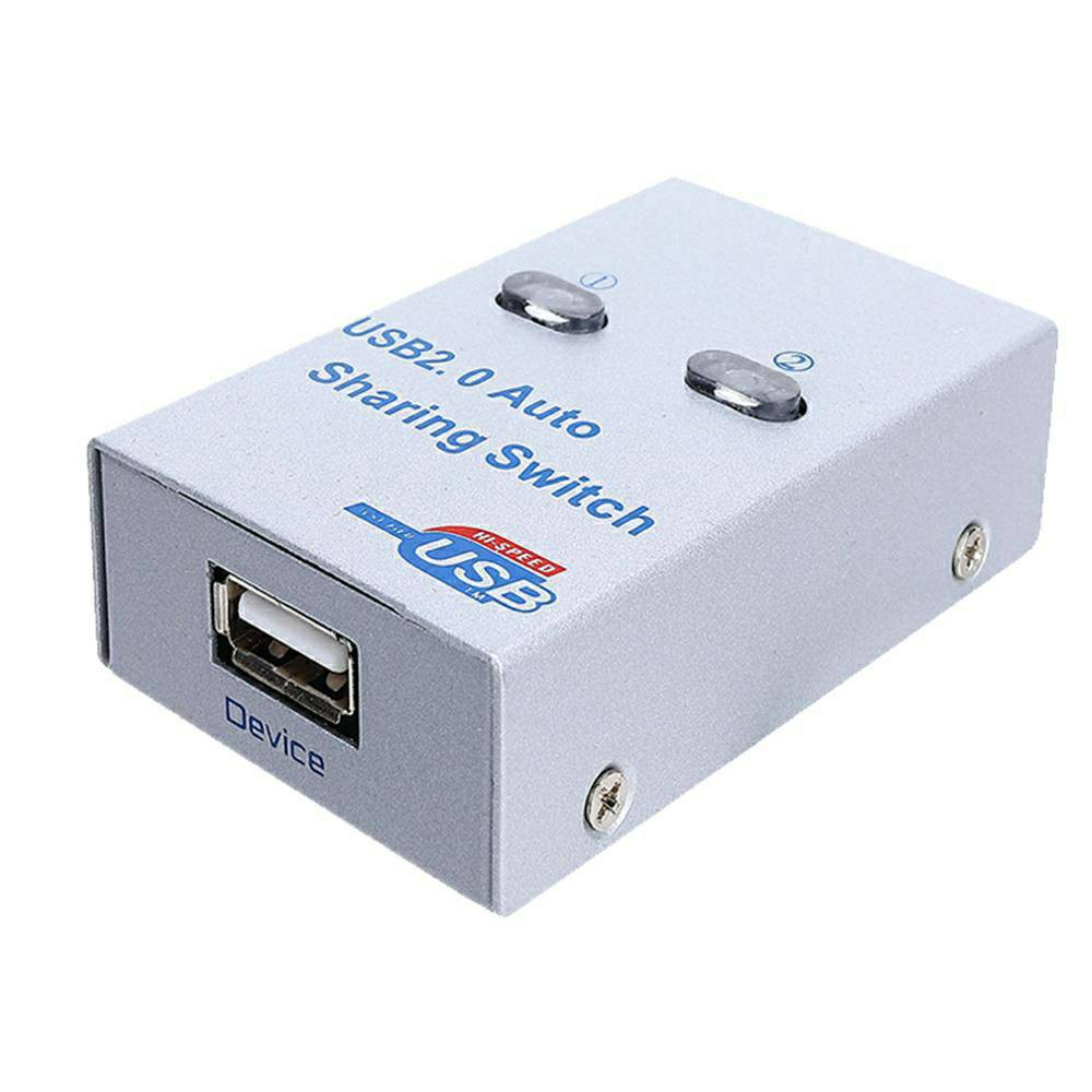 ภาพหน้าปกสินค้าUSB 2.0 Hub Auto Sharing Switch 2 Ports 4Port for Computer PC Printer(สินค้ามีพร้อมส่ง)