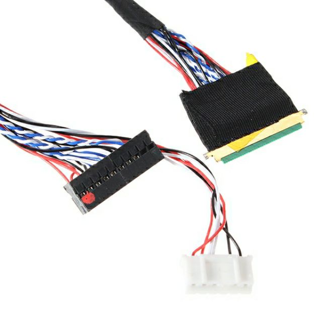 3Pcs 40 Pin 1 Channel 6 Bit LED LCD LVDS Screen Cable For Display
