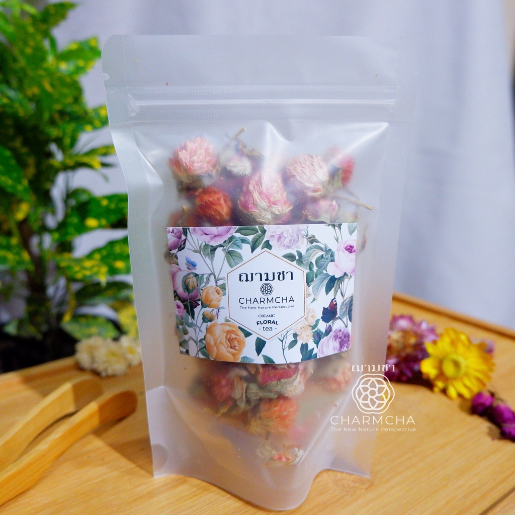 ชาดอกบานไม่รู้โรยแดง ( Globe Amaranth red Tea ) By Charmcha ฌามชา ...