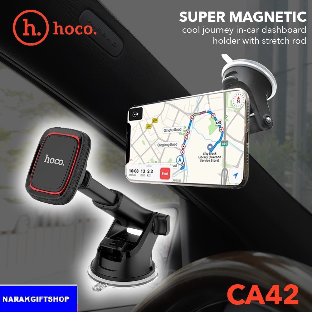 ที่ตั้งมือถือ Hoco CA42 อุปกรณ์ช่วยจับยึดโทรศัพท์ในรถยนต์ แบบแม่เหล็ก ...