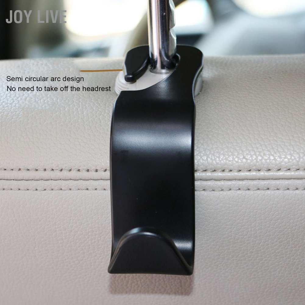 ภาพหน้าปกสินค้าJoy Live Car Hook Pp Headrest Black Portable Concealed Seat Back สําหรับกระเป๋าถือ กระเป๋าสตางค์