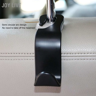 ภาพขนาดย่อของสินค้าJoy Live Car Hook Pp Headrest Black Portable Concealed Seat Back สําหรับกระเป๋าถือ กระเป๋าสตางค์