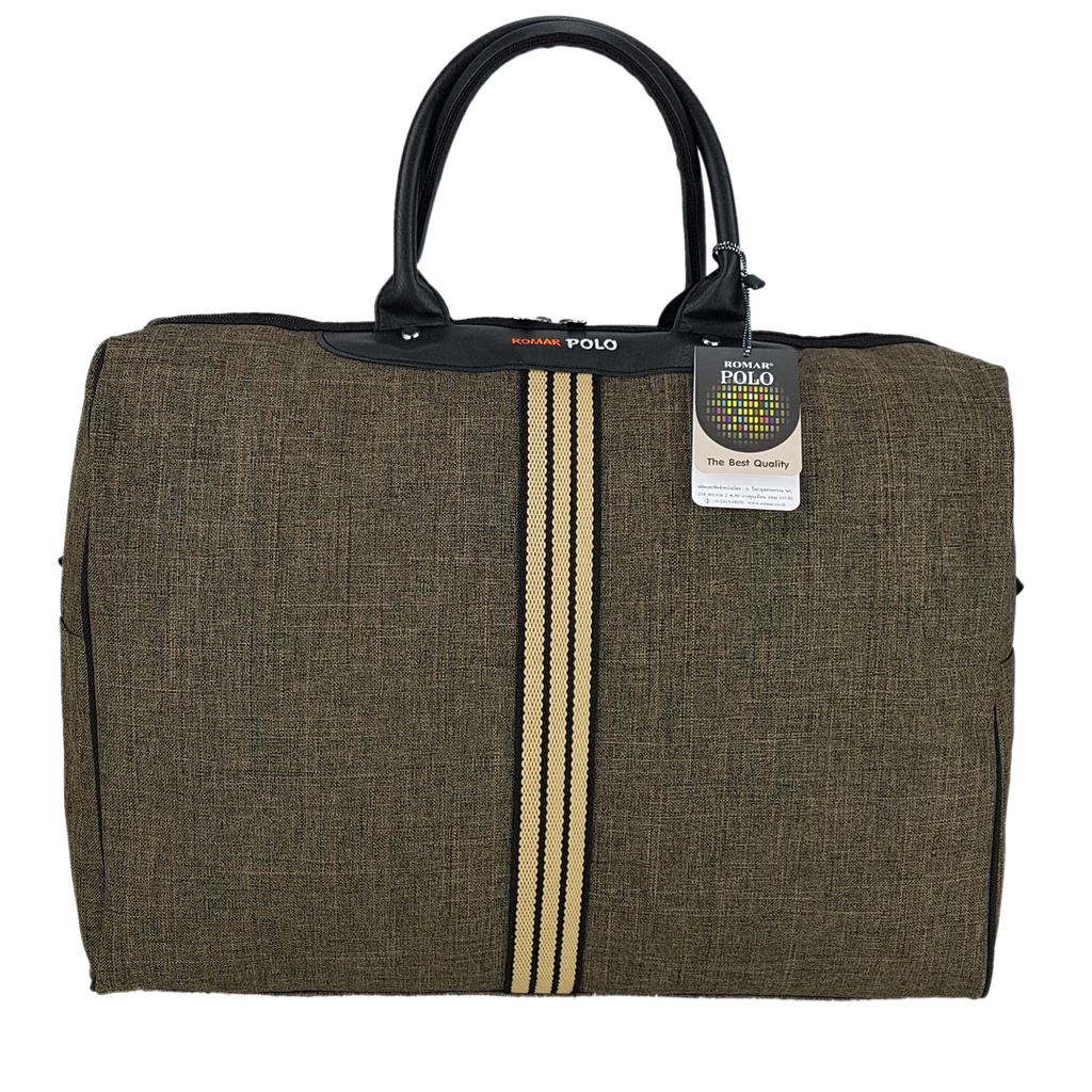romar-polo-กระเป๋าเดินทาง-กระเป๋าถือ-ขนาด-18-นิ้ว-style-vintage-canvas-brown
