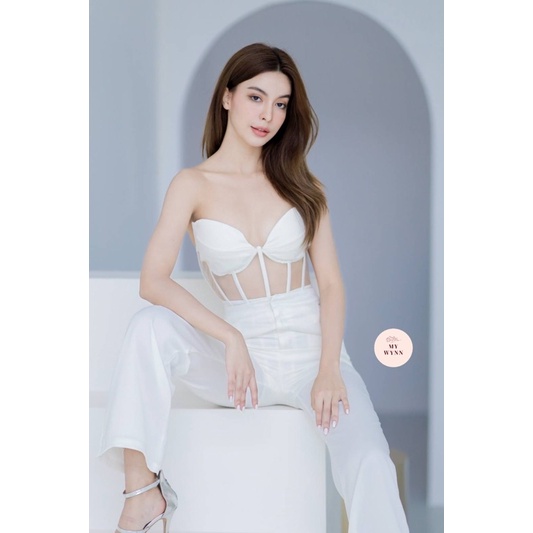 ป้าย-my-wynn-set-สุดคุ้ม-strapless-jumpsuit-trousers-ชุดนี้สวย-เลิศ-คุ้มมาก