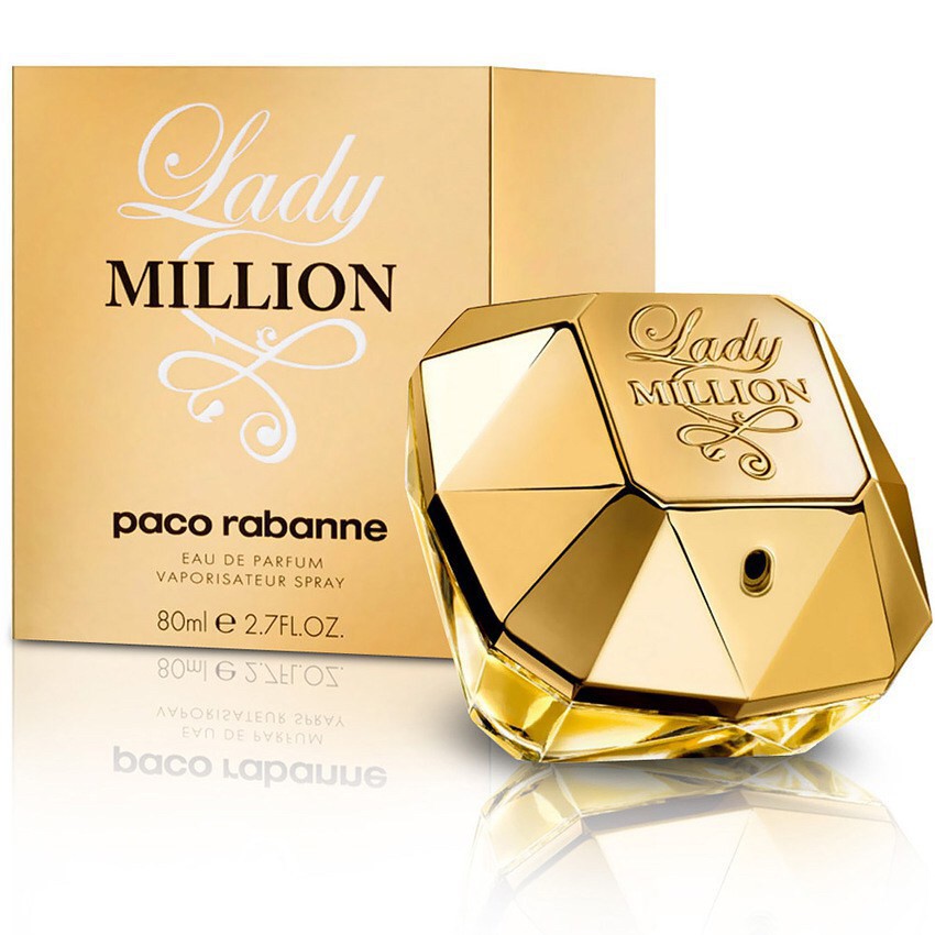 น้ำหอมแท้-paco-rabanne-lady-million-edp-80ml-กล่องขาย