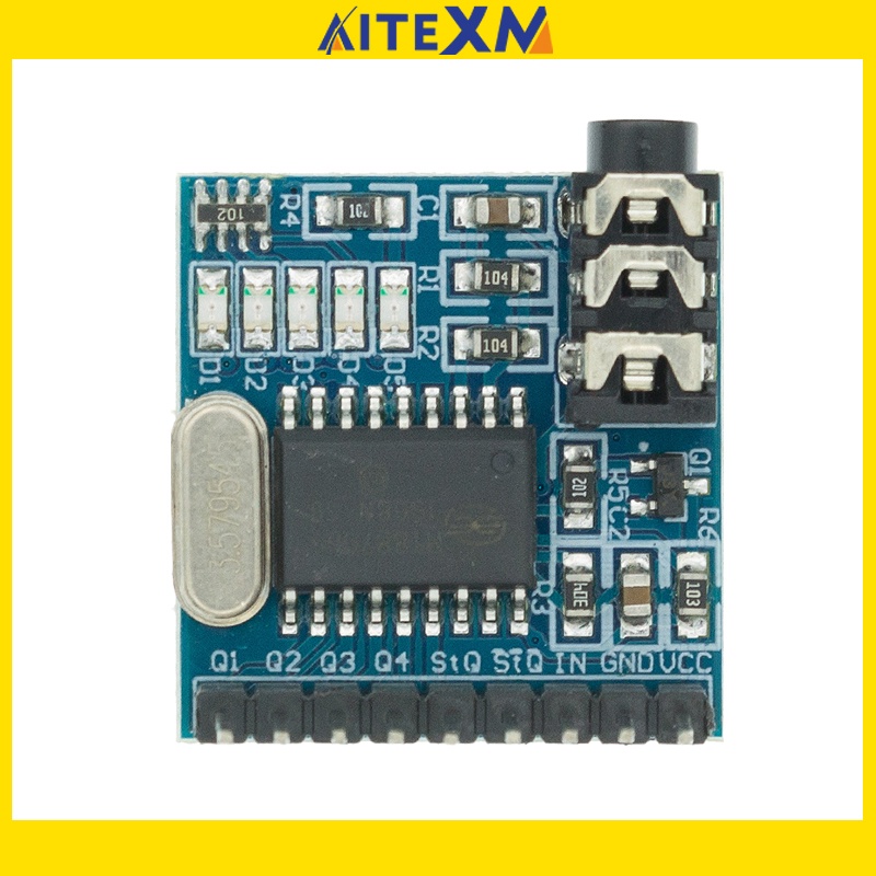 mt8870-dtmf-โมดูลถอดรหัสเสียงโทรศัพท์-บอร์ดโมดูลถอดรหัสเสียง-ไฟแสดงสถานะ-led-พร้อมหมุด