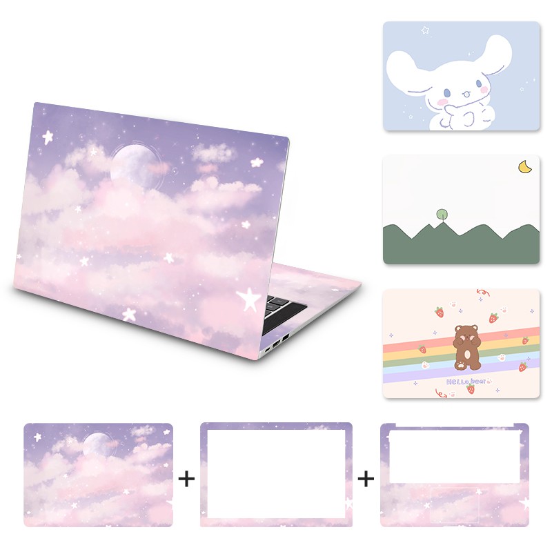 DIY Cartoon Cover Laptop Sticker Art Decal 13.3/14/15/15.6/17/17.6 inch ...