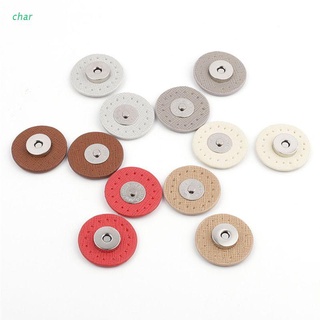 Char กระดุมแม่เหล็ก ทรงกลม สําหรับเย็บติดกระเป๋าสตางค์ DIY