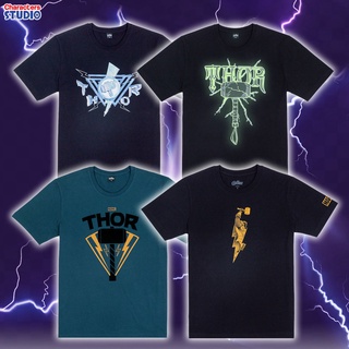 Marvel Men Thor T-shirt - เสื้อยืดมาร์เวลผู้ชายลายธอร์ เทพเจ้าสายฟ้า THOR สินค้าลิขสิทธ์แท้100% Official Licensed charac