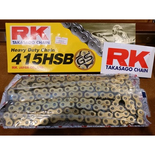 โซ่ RK 415HSB GS  130L (Gold) สำหรับรถมอเตอร์ไซค์รุ่นเล็ก งาน RK A01