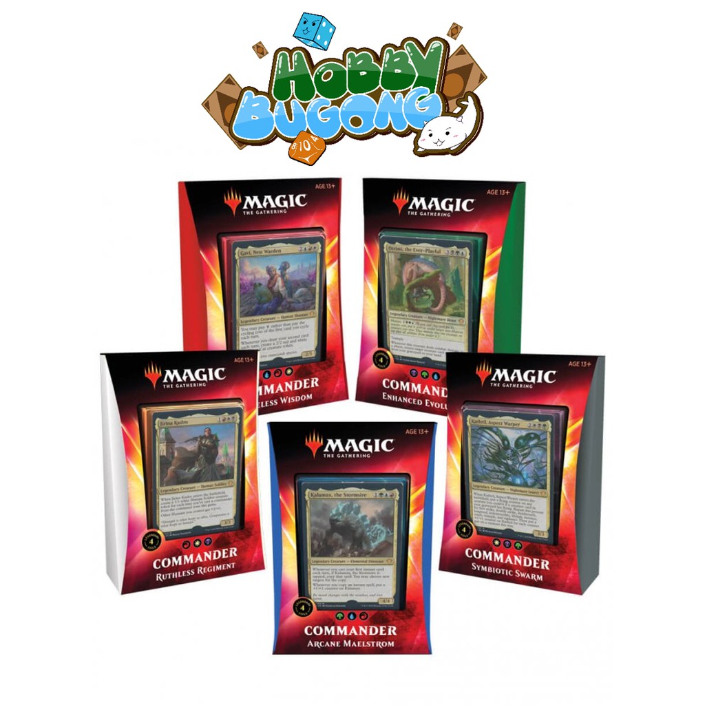 Magic The Gathering Ikoria: Lair of Behemoths Commander Decks |  All 5 Decks Set | | Shopee Thailand