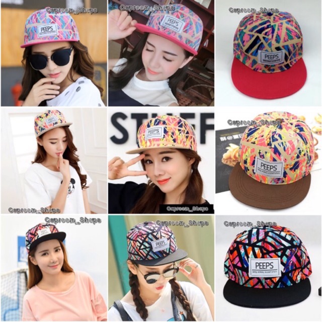 cap-peeps-หมวกเบสบอล-hat-มีหลายสี-ราคาถูก-พร้อมส่ง