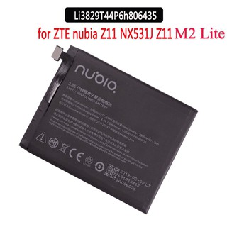 แบตแท้ z11 แบตเตอรี่ ZTE Nubia Z11,M2 Lite,NX531J NX573J (Li3829T44P6h806435) แบตเตอรี่ zte nubia M2 Lite 3000MAH