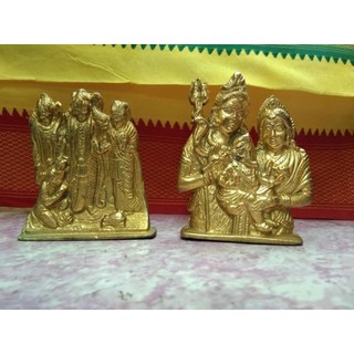🕉 รูปปั้นทองเหลือง เทพเจ้าอินเดีย สำหรับตั้งโต๊ะบูชา งานแท้จากอินเดีย พิฆเนศ พระศิวะ