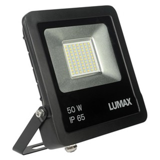 Outside spotlights ECO LED FLOODLIGHT L&amp;E 58-00178 SQUARE ALUMINUM MODERN BLACK External lamp Light bulb ไฟสปอทไลท์ภายนอ