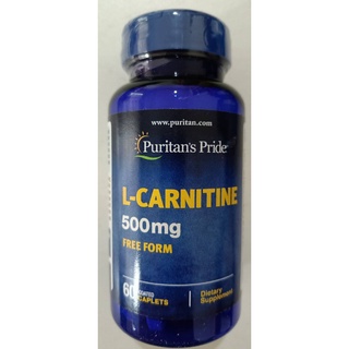 ภาพขนาดย่อของภาพหน้าปกสินค้าPuritan L-Carnitine 500 mg 60 caplets แอล-คาร์นิทีน จากร้าน bestproductweb บน Shopee