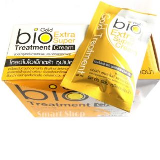 Bio Gold Extra Super Treatment ทรีทเม้นไบโอ โกลด์ สีเหลืองทอง แบบซอง