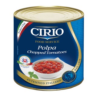 CIRIO Chopped Tomatoes 2500gm มะเขือเมศบรรจุกระป๋อง ของแท้นำเข้าจากอิตาลี - CI11