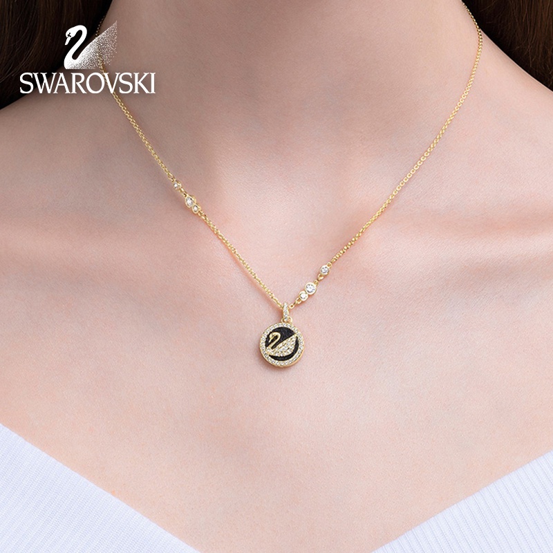 swarovski-ของแท้-สร้อยคอ-swarovski-swan-necklace-สวารอฟสกี้-สร้อยคอหงส์-สร้อยคอผู้หญิง-สร้อยswarovskiแท้