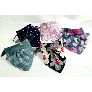 bandana ผ้าพันคอ ผ้าสามเหลี่ยม ผ้าพันคอน้องหมา size xs, s, m