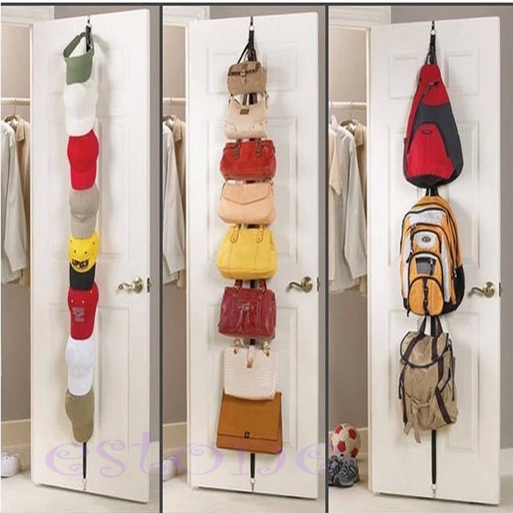 new-door-hat-bag-clothes-rack-holder-organizer-adjustable-straps-hanger-6-hooks