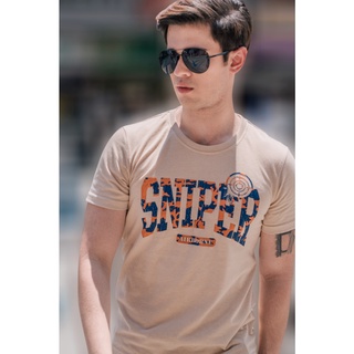 เสื้อยืด  Airborne CLASSIC VINTAGE SNIPER T-SHIRT ผ้า SupremeSoft