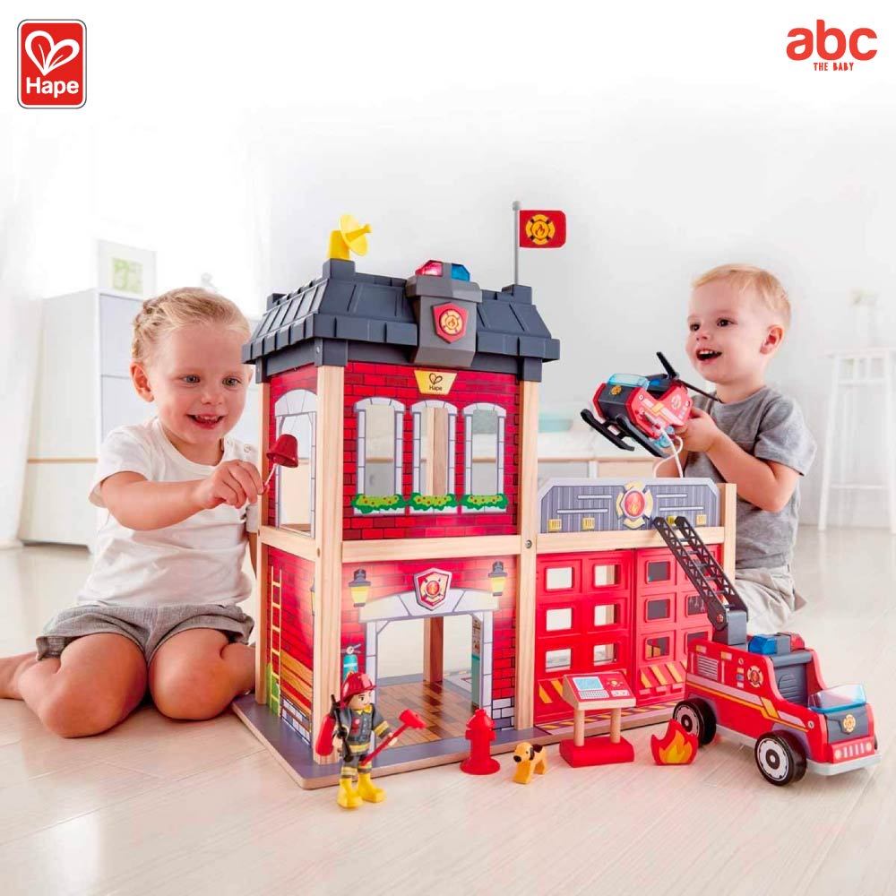 hape-ของเล่นไม้-สถานีดับเพลิงซิตี้-city-fire-station-ของเล่นเสริมพัฒนาการ-3-ขวบ-ขึ้นไป