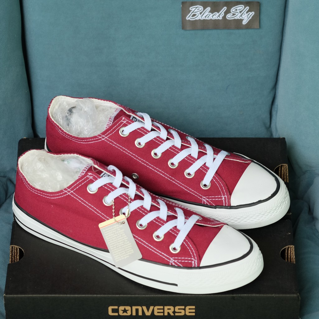 converse-all-star-classic-ox-รุ่นฮิต-สีเลือดหมู-รองเท้าผ้าใบ-คอนเวิร์ส-ได้ทั้งชายหญิง