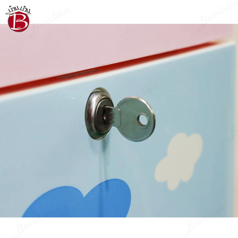 banban-s208-ตู้ลิ้นชัก-ลายการ์ตูน-3-4-5ชั้น-ตู้ลิ้นชักเก็บของ-มีกุญแจล็อคชั้นด้านบน-ตู้ลิ้นชักอเนกประสงค์
