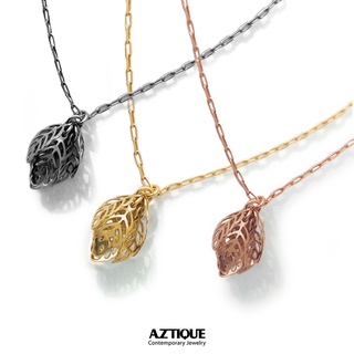 Aztique จี้ สร้อยคอ ใบไม้จิ๋ว Leaf Necklace Pendant  sa