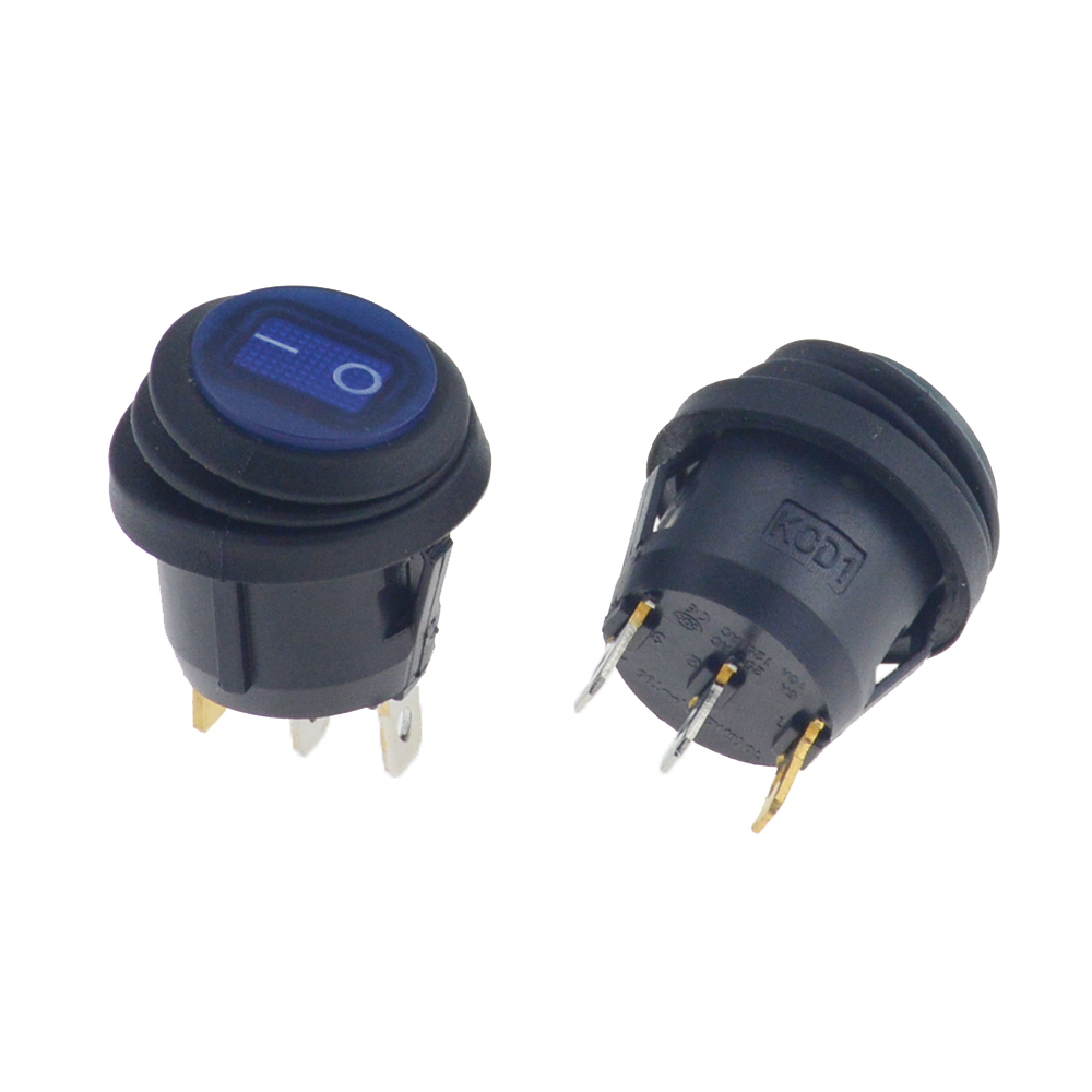 สวิตช์โยกเปิด-ปิด-spst-ไฟ-led-กันน้ํา-ทรงกลม-6a-250v-kcd1-2p-3pin-pa66-สําหรับรถยนต์-1-ชิ้น