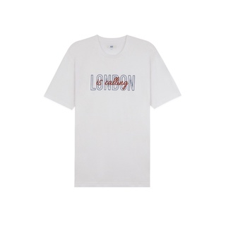 [S-5XL] AIIZ (เอ ทู แซด) - เสื้อยืดคอกลม พิมพ์ลายกราฟิก  City Graphic T-shirts