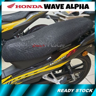 Cm+motor HONDA Wave Alpha CX 110 ผ้าคลุมเบาะนั่ง ผ้าตาข่าย Sarung Kusyen ขนาด L