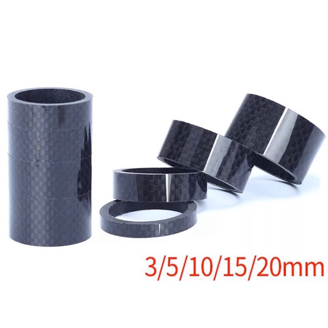 ราคาและรีวิวชุดวงรองคอ3Kคาร์บอนRisk 3/5/10/15/20mm.