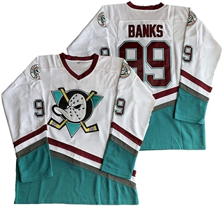สินค้า JETS blue ducks ice hockey practice training jersey street shirt #99 BANKS #96 CONWAY