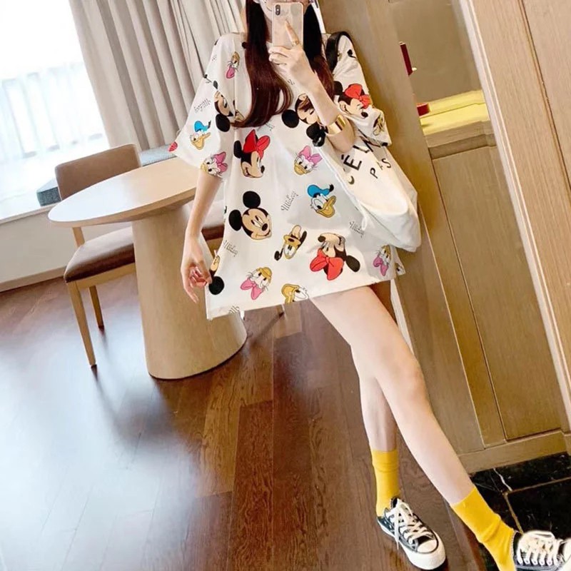 ภาพหน้าปกสินค้าLHSunshine  Mini Dress ผ้าดี ทรงปล่อย ใส่สบาย