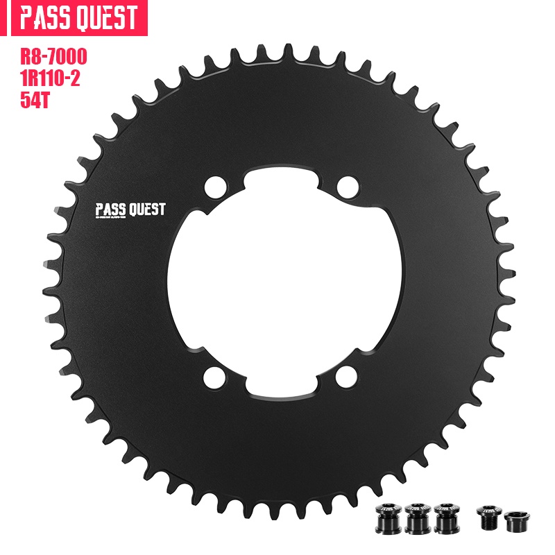 Pass QUEST R7000 R8000 DA9100 เพลาข้อเหวี่ยงโซ่จักรยาน ทรงกลม 110BCD ...
