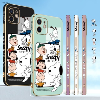 VIVO X80 X70 X60 Pro 5G เคสวีโว่ สำหรับ Cartoon Snoopy Charlie เคส เคสโทรศัพท์ เคสมือถือ Protective Electroplating TPU Case Full Cover Shockproof Shells TPU