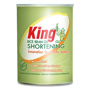 ภาพหน้าปกสินค้าเนยขาว King Rice Bean Oil Shortening ชอร์ตเทนนิ่งน้ำมันรำข้าวคิง 700 กรัม หมดอายุ 24/12/2024 ซึ่งคุณอาจชอบสินค้านี้