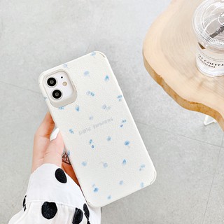 เคสไอโฟน เคสซิลิโคน 11 12  promax iPhone case for iPhone X XS MAX XR  7+ 8PLUS หนังดอกไม้ฟ้า TPU-R1561