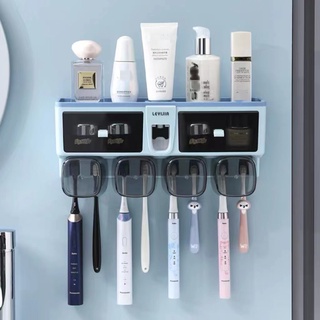 ภาพหน้าปกสินค้าOKUMI_SHOP กล่องเก็บแปรงสีฟัน เครื่องบีบยาสีฟัน ที่ใส่หลอดยาสีฟัน ที่กดยาสีฟัน ที่บีบยาสีฟันอัตโนมัติ ที่เกี่ยวข้อง