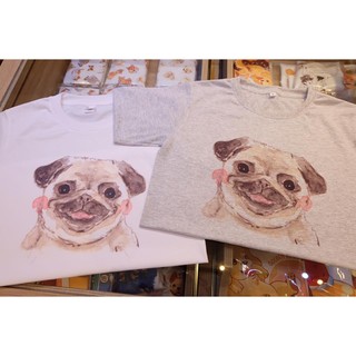 เสื้อยืดโอเวอร์ไซส์Pug T-shirt (ปั๊ก) 9095S-3XL