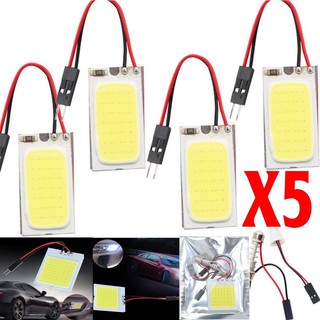 AP ✽ หลอดไฟติดภายในรถยนต์ T 10 48 LED 12 V 5 ชิ้น ✽