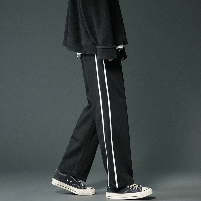 Korean Style Loose Fashion Straight Casual Long Pants Men | Shopee Thailand