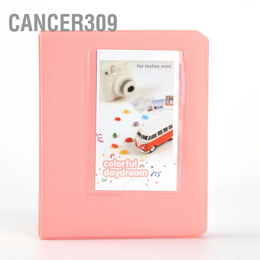 cancer309-เคสอัลบั้มรูปภาพ-64-ช่อง-สีชมพู-สําหรับกล้อง-fuji-instax-mini8-7s-25-50s-90