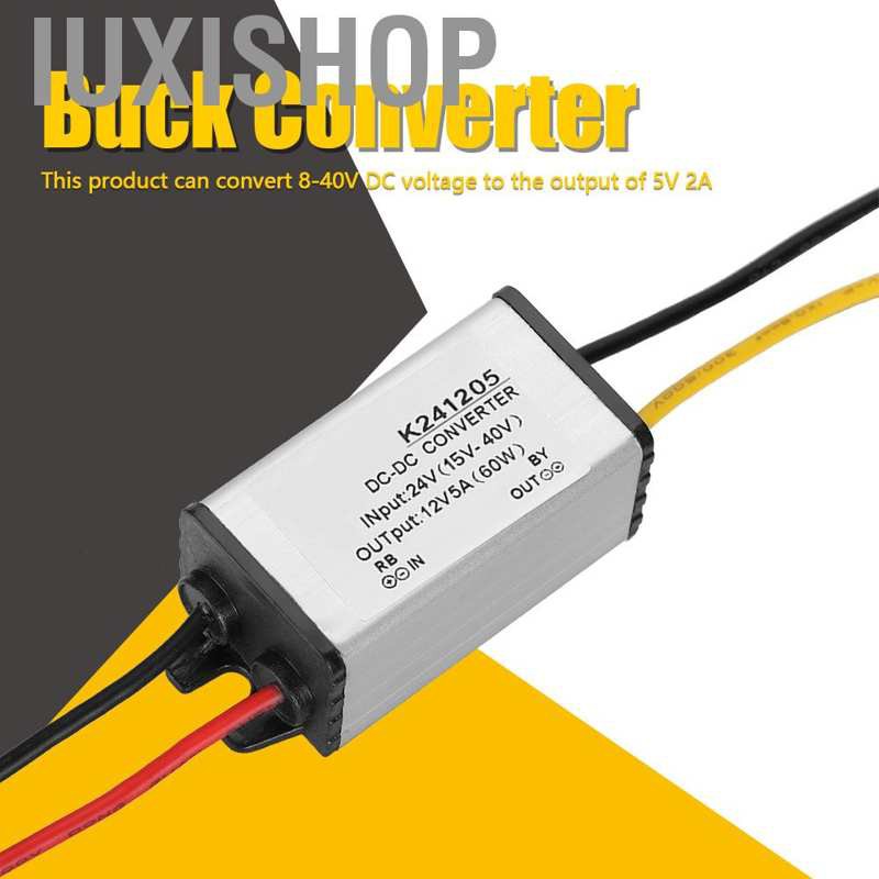 ภาพสินค้าPOWER Dc - Dc Converter 24 V To 12 V พาวเวอร์ซัพพลายประสิทธิภาพสูง 5 A จากร้าน iuxishop.th บน Shopee ภาพที่ 1