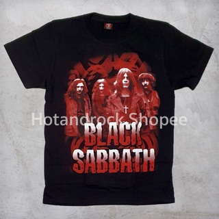 เสื้อยืดผ้าฝ้ายCOTTON เสื้อวงสีดำ Black Sabbath TDM 0112 Hotandrock S-5XL