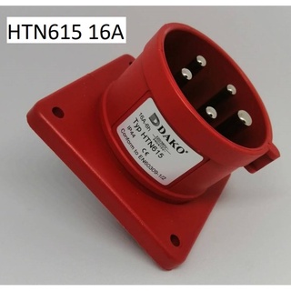 HTN615 ปลั๊กตัวผู้ฝังตรง 3P+N+E 16A 400V IP44 6h