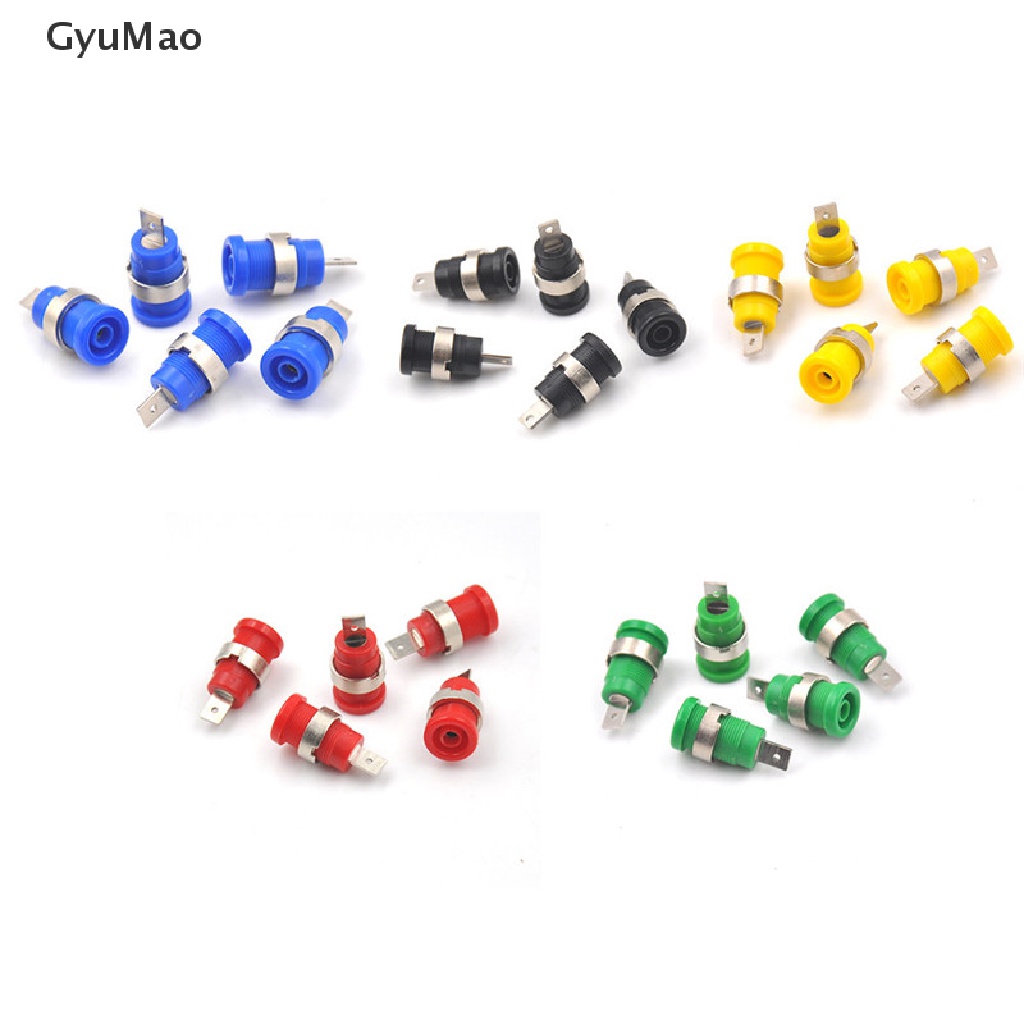 [cxGYMO] 5Pcs 4mm Banana Plugs Female Jack Socket Plug Wire Connector 5 ...
